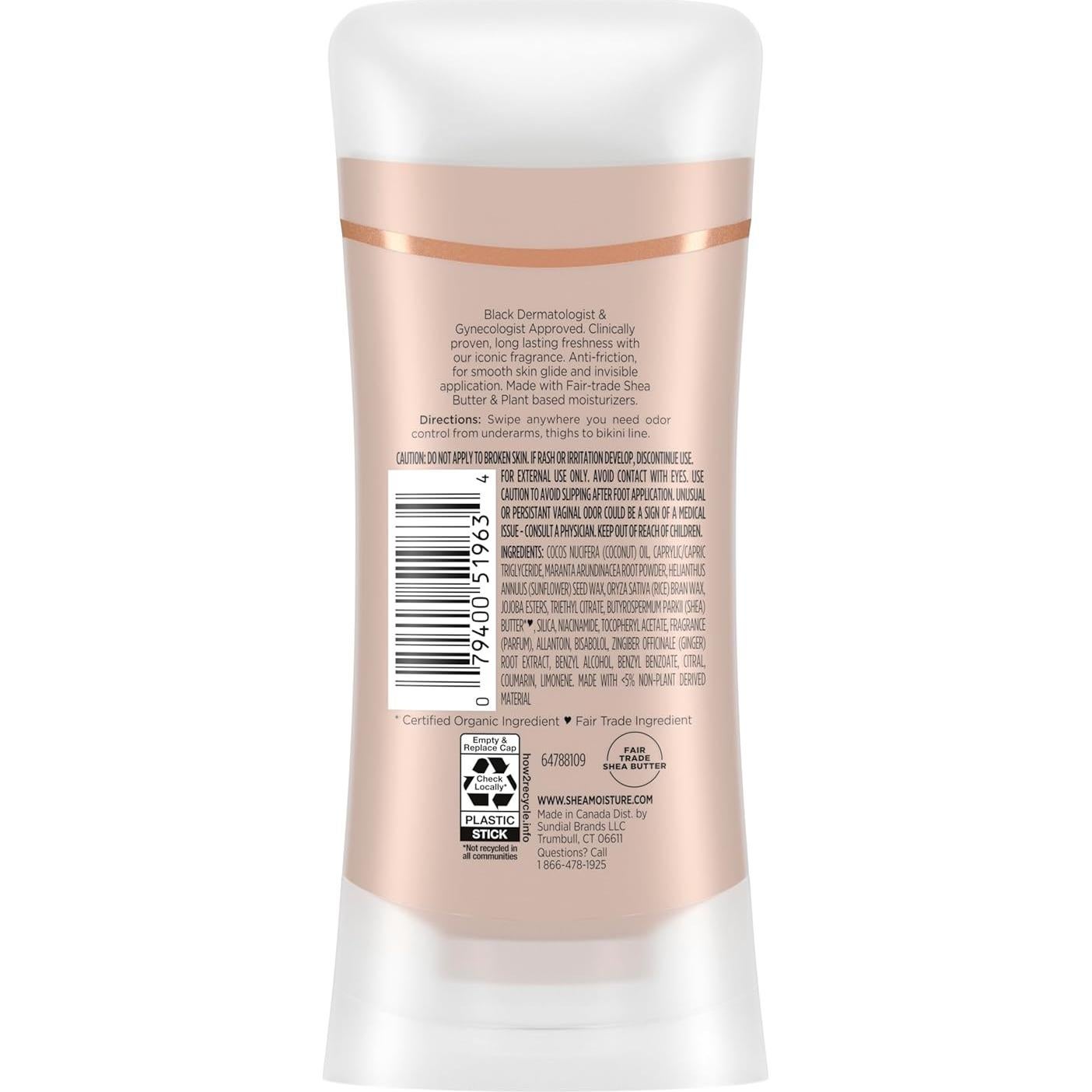 Desodorante en Barra SheaMoisture Coco y Hibisco 132 g 72h