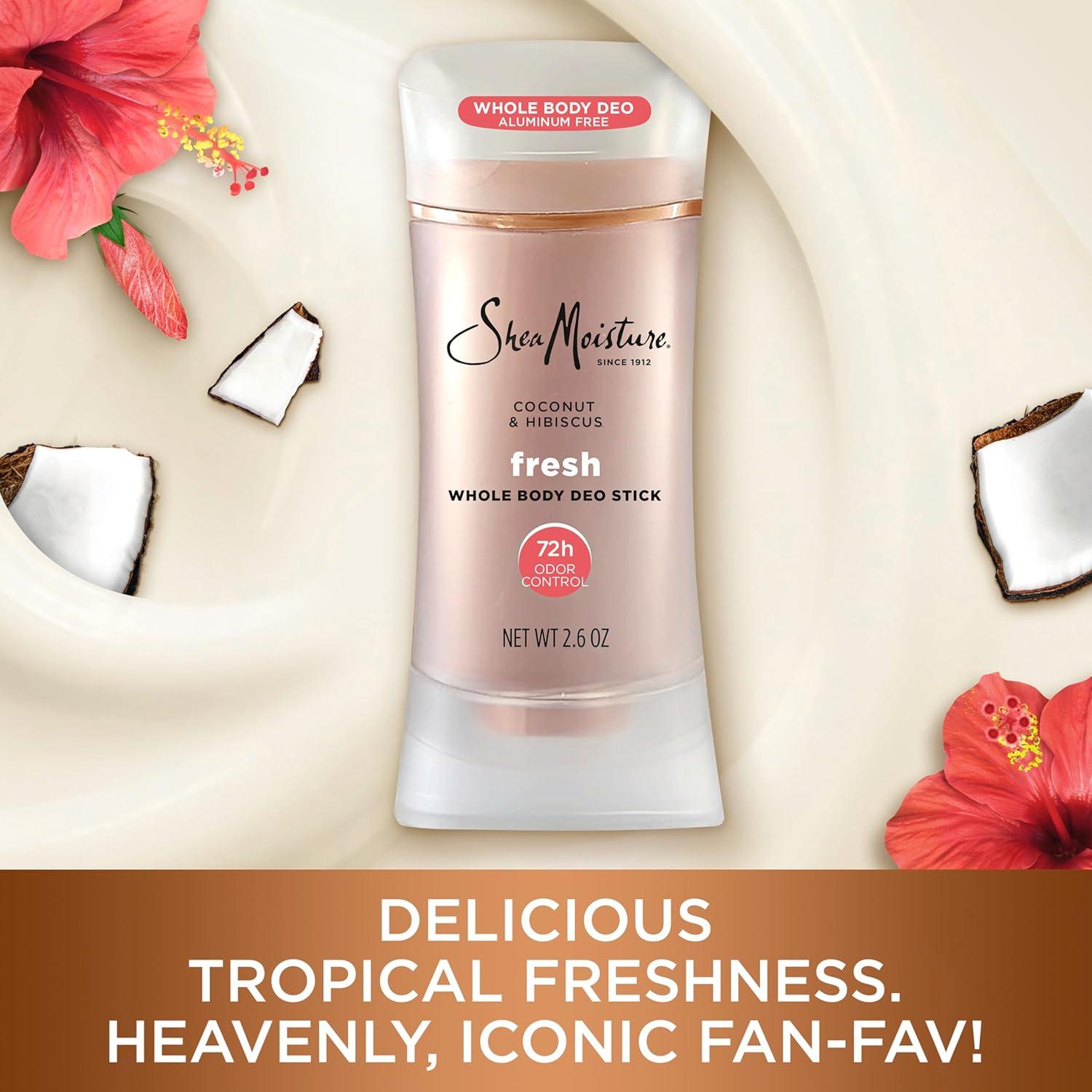 Desodorante en Barra SheaMoisture Coco y Hibisco 132 g 72h