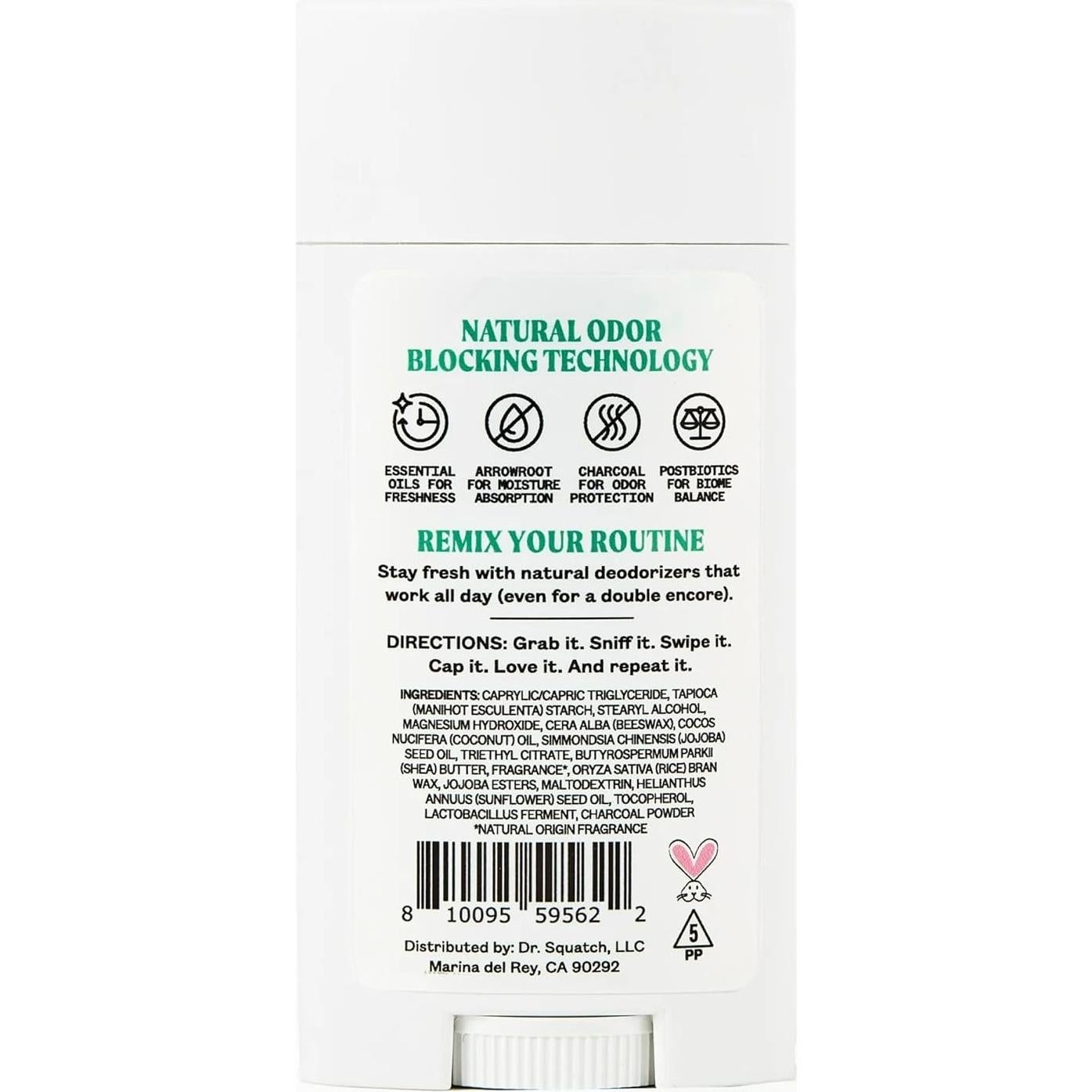 Desodorante Natural Dr. Squatch Jukebox 75g Sin Aluminio