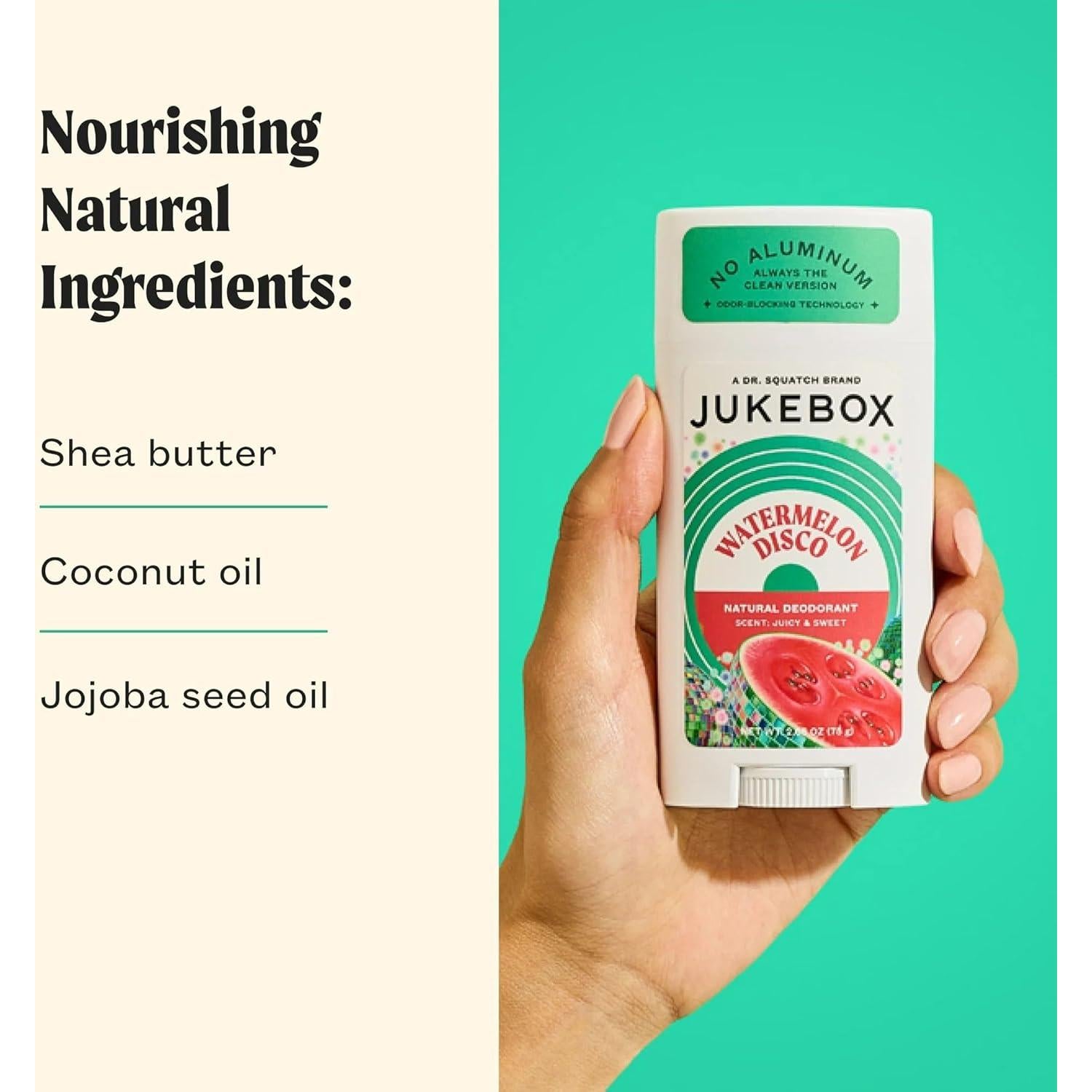 Desodorante Natural Dr. Squatch Jukebox 75g Sin Aluminio