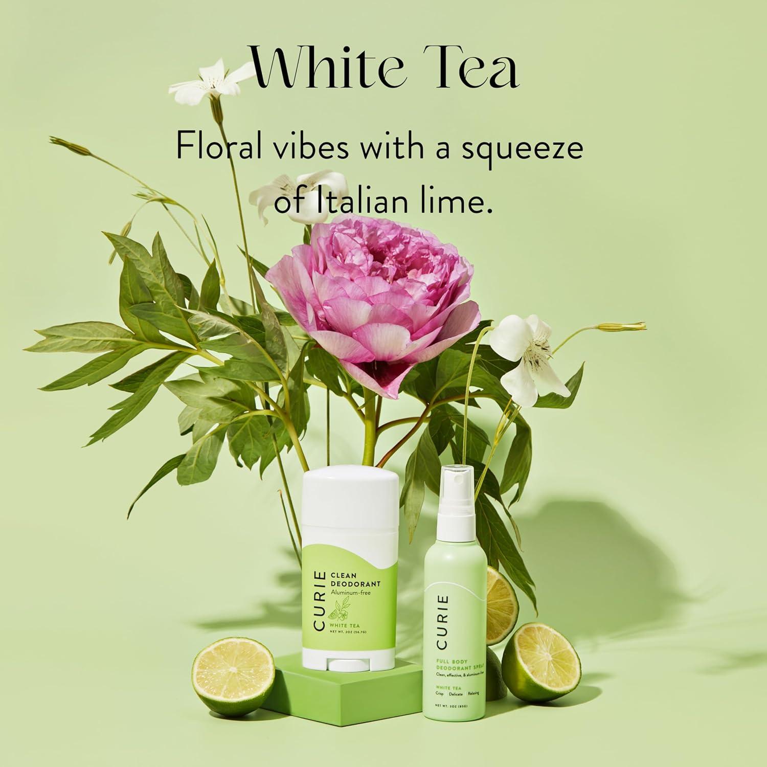 Desodorante Natural Curie Sin Aluminio - Té Blanco Mini 140g