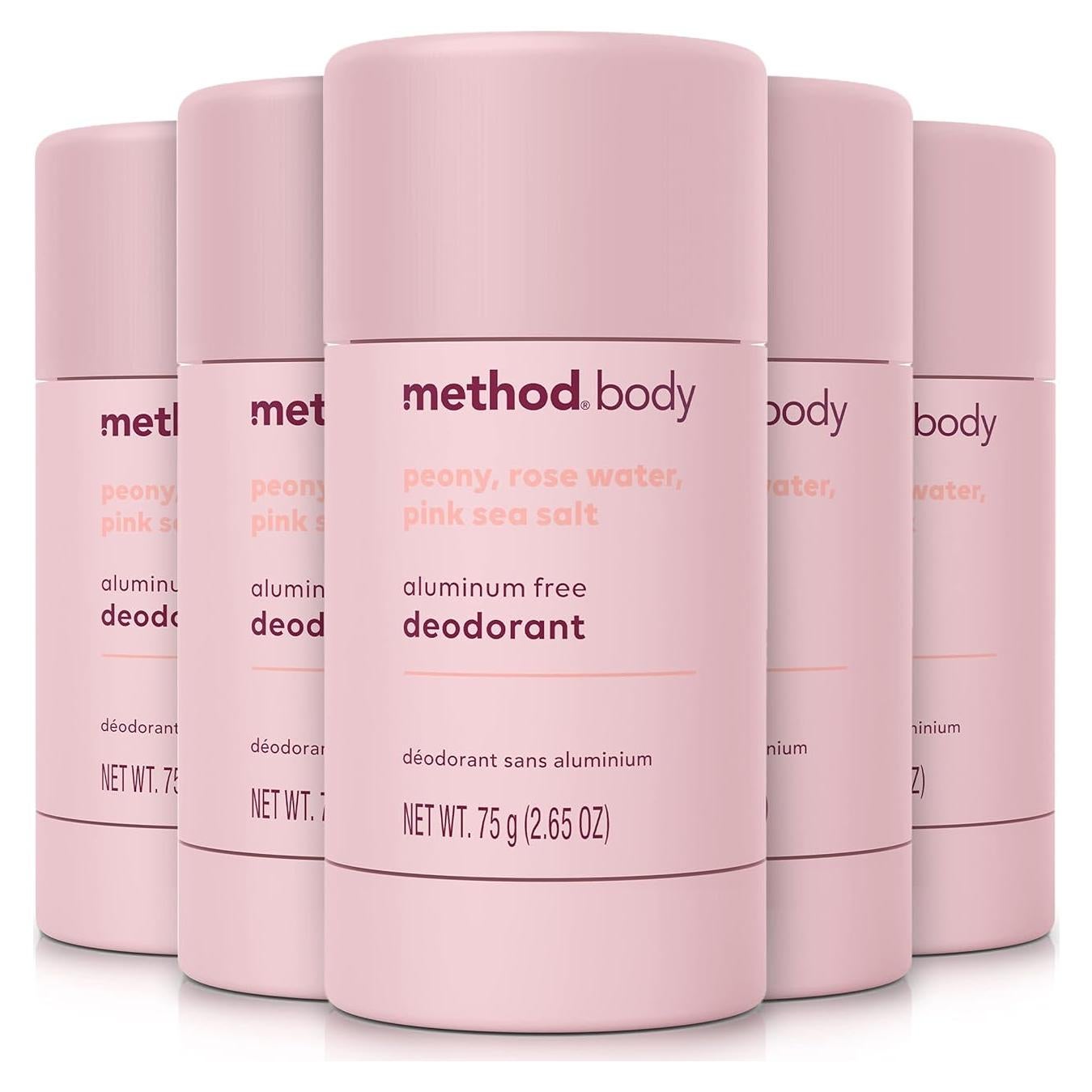 Desodorante Method Paz Pura 75g Libre de Aluminio x5