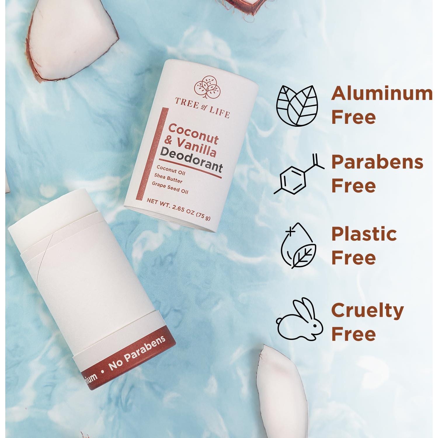 Desodorante Natural Tree of Life Beauty Coco y Vainilla 75g