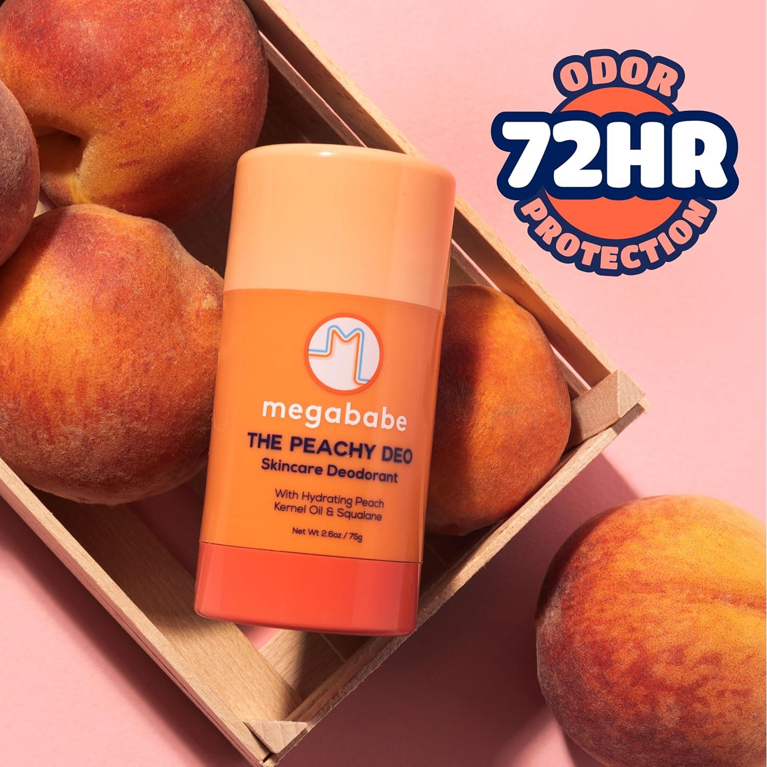 Desodorante Natural Megababe Melocotón 73.9 g - 72 Horas Sin Aluminio