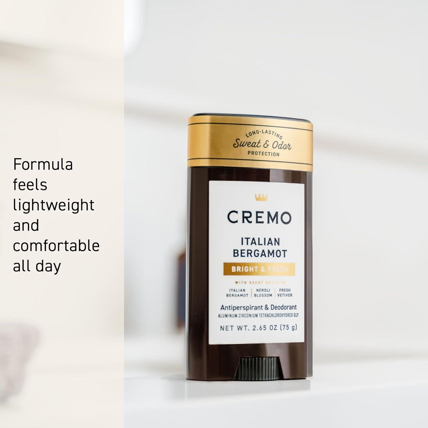 Cremo Antitranspirante Desodorante Bergamota Italiana 75g