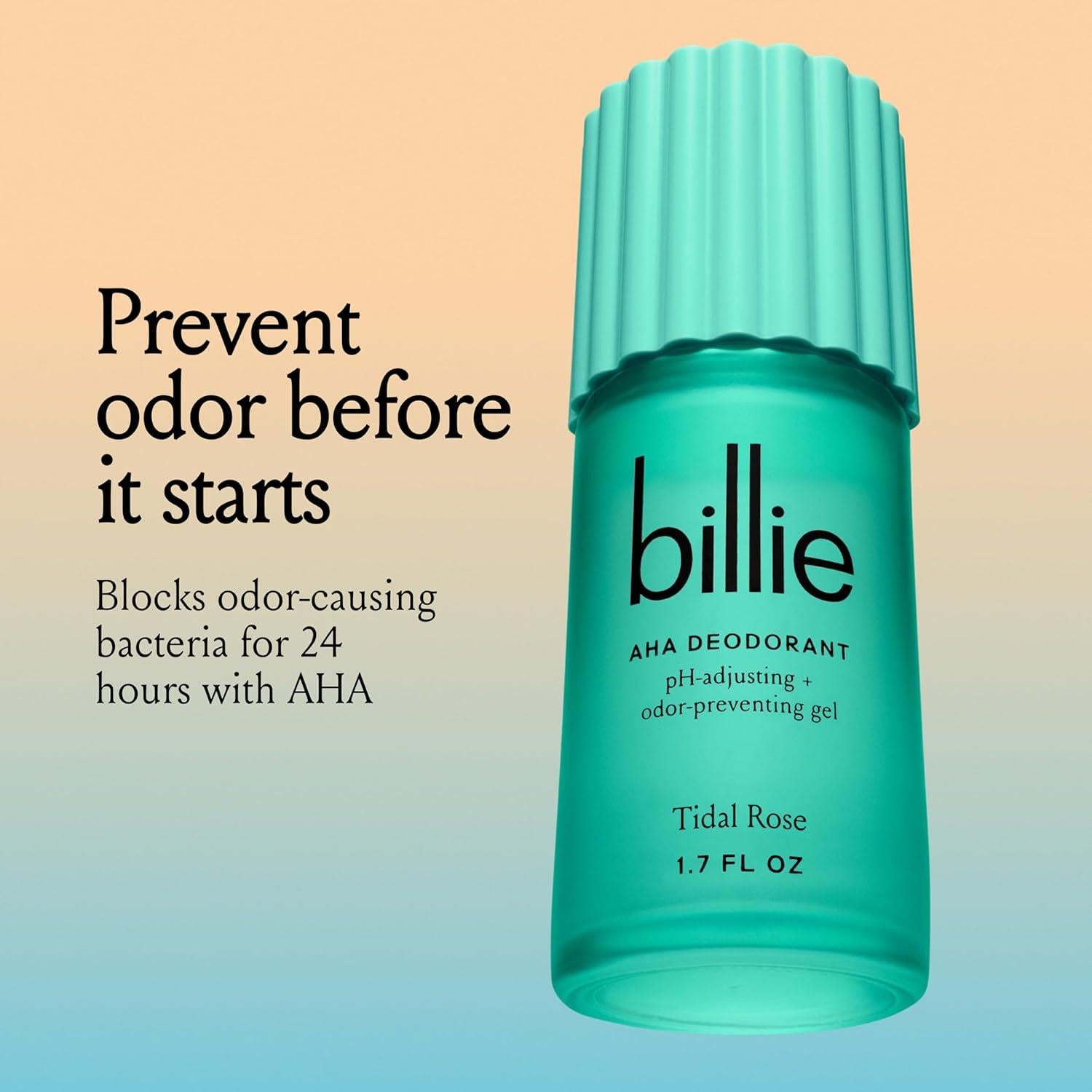 Gel Desodorante AHA Billie 24h Sin Aluminio Rosa de Marea 48g