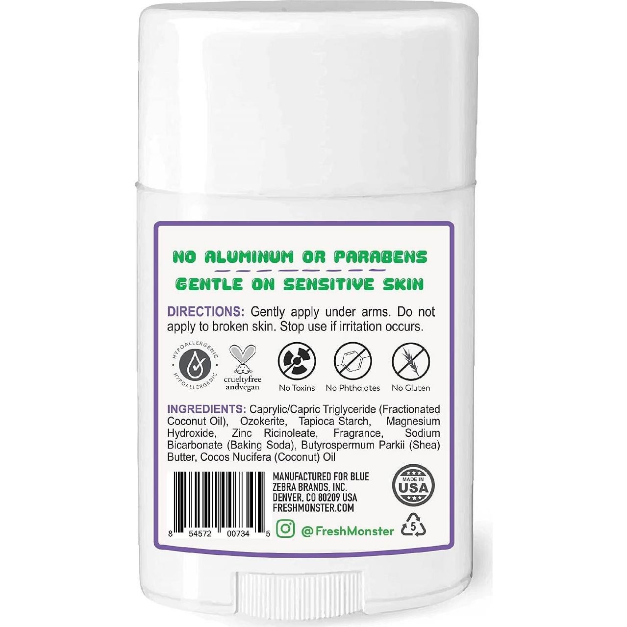 Desodorante Natural Fresh Monster para Niños 49.6g - Gummy Burst