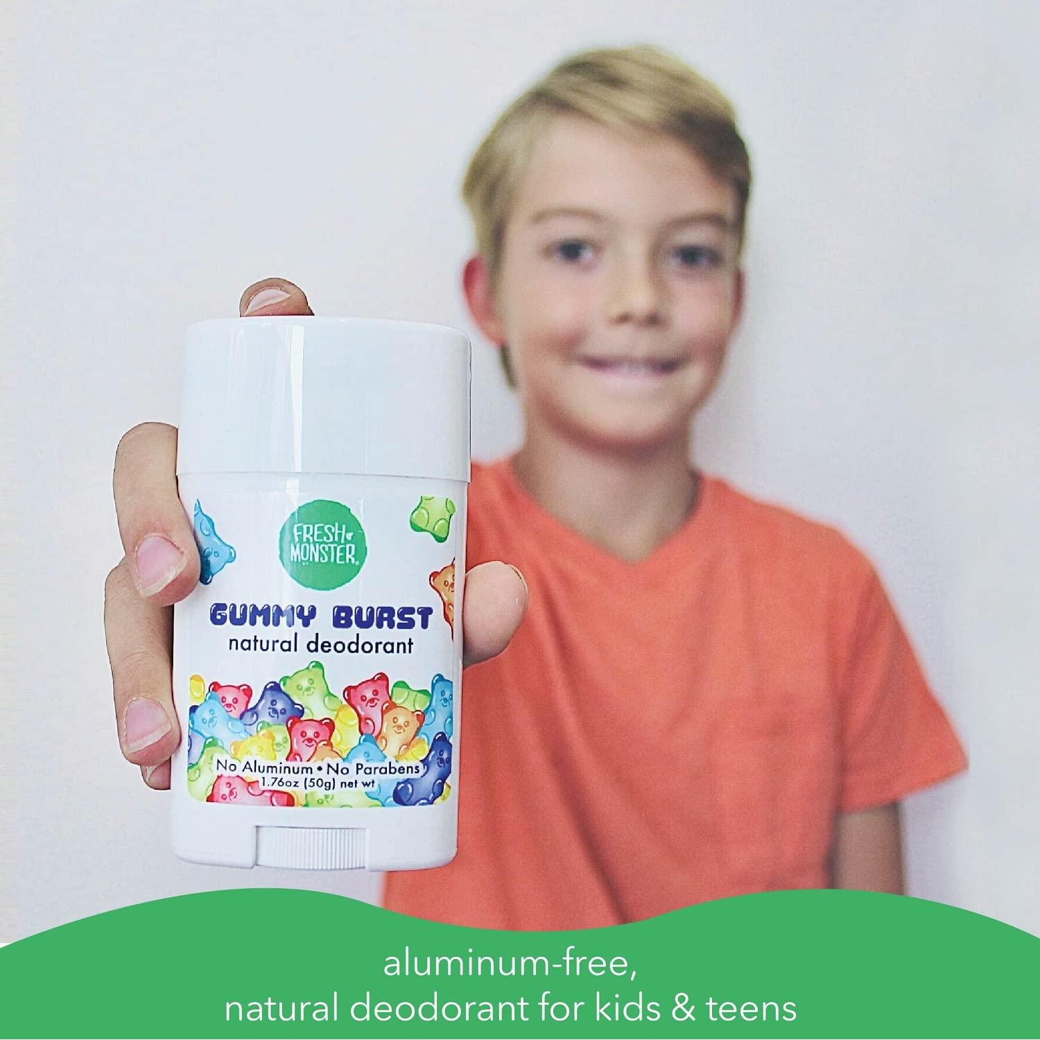 Desodorante Natural Fresh Monster para Niños 49.6g - Gummy Burst