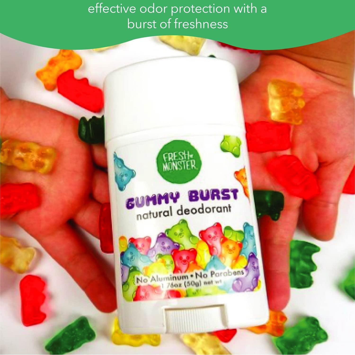 Desodorante Natural Fresh Monster para Niños 49.6g - Gummy Burst