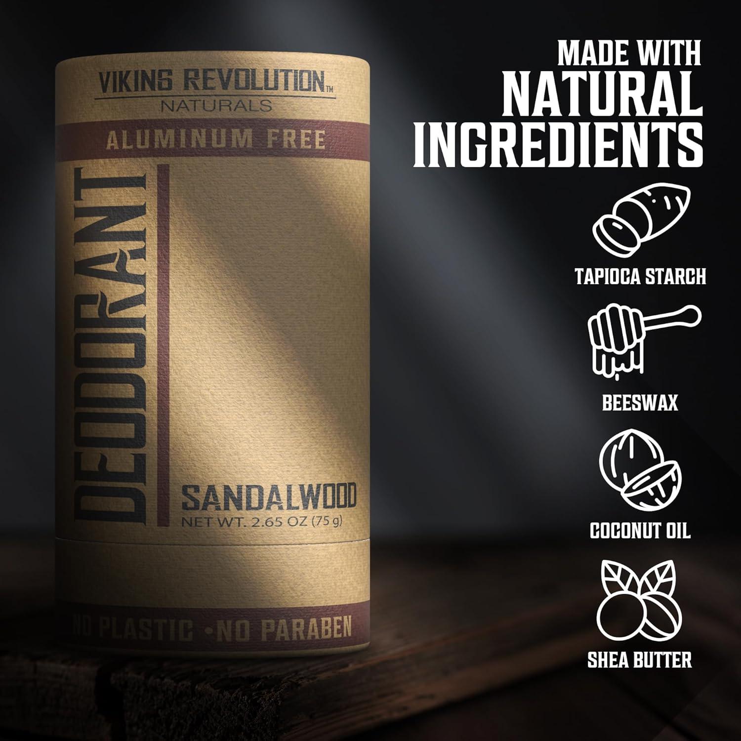 Desodorante Natural Viking Revolution 75g Madera de Sándalo