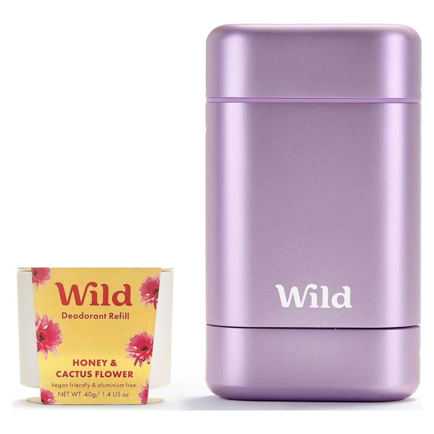 Desodorante Recargable Wild 40g Miel y Flor de Cactus Vegano