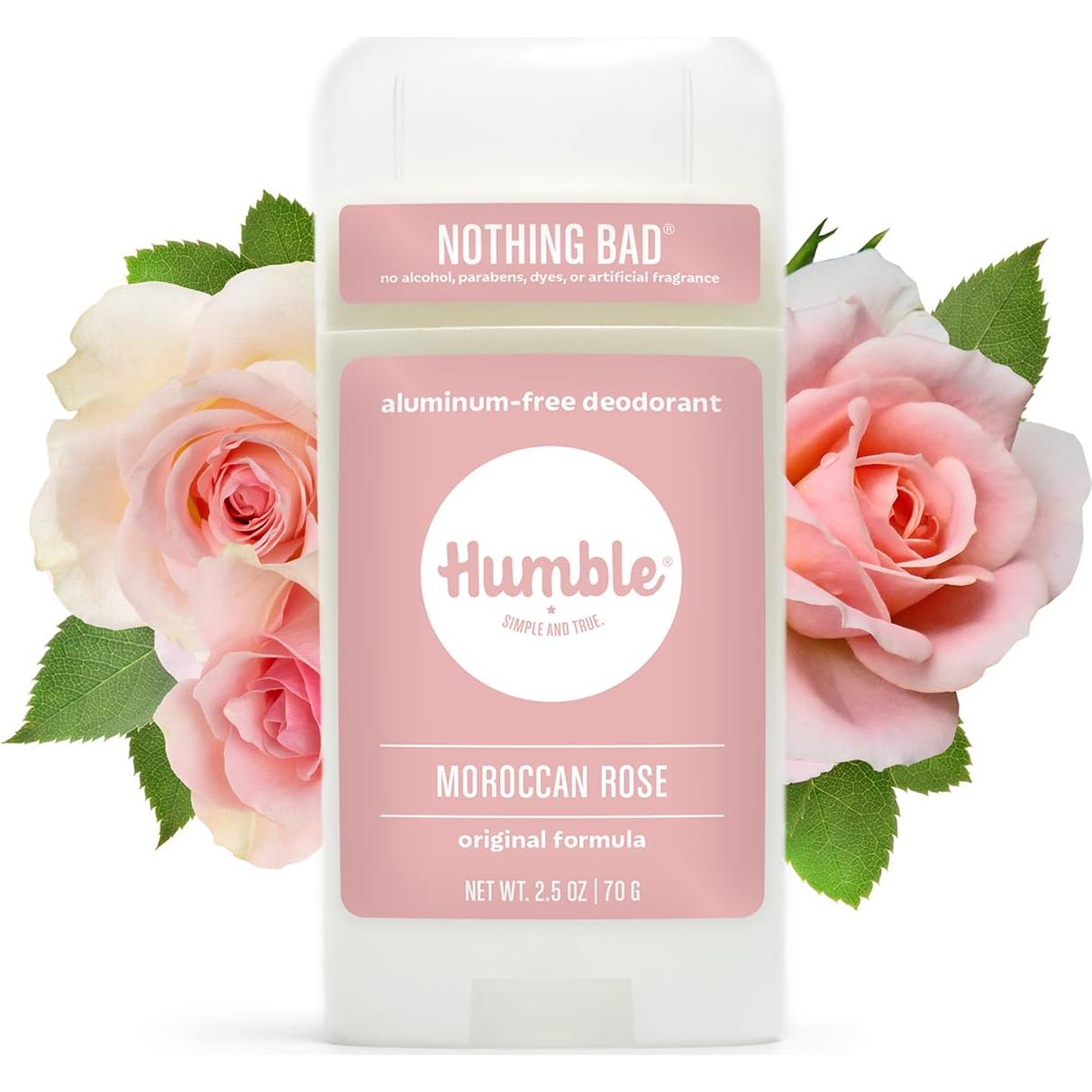 Desodorante Sin Aluminio Humble Brands Rosa Marroquí 70g