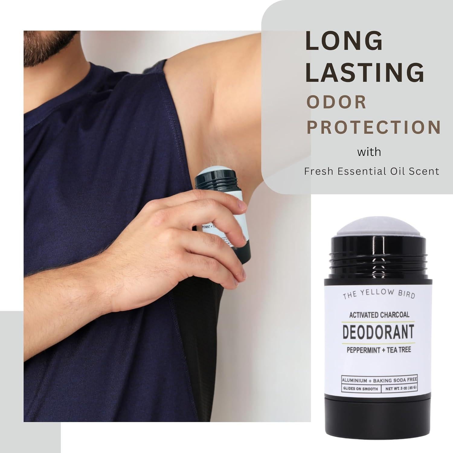 Desodorante Natural The Yellow Bird 85g - Sin Aluminio y Bicarbonato