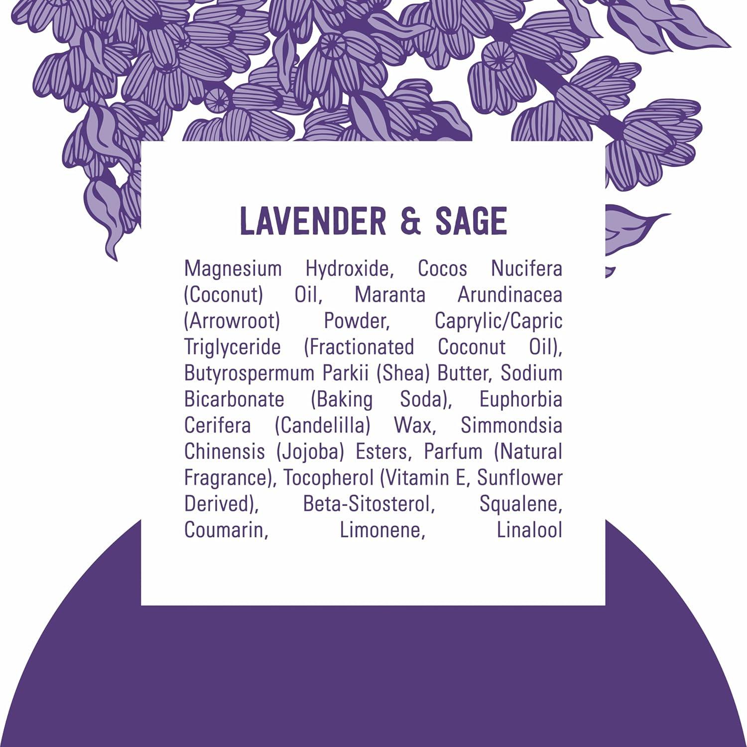 Desodorante Vegano Schmidt's Lavanda y Salvia 75 g - Sin Aluminio