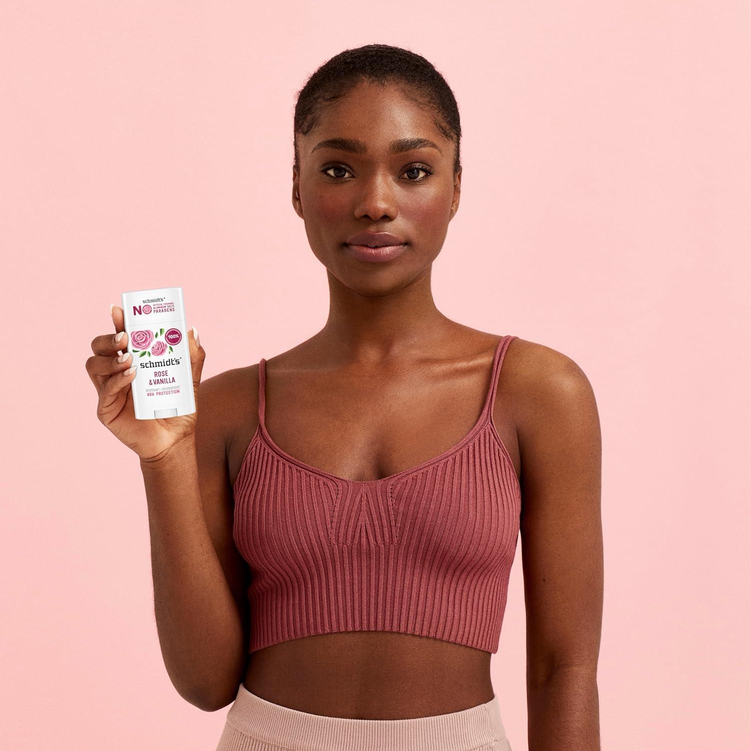 Desodorante Vegano Schmidt's Rosa y Vainilla 75 g Sin Aluminio