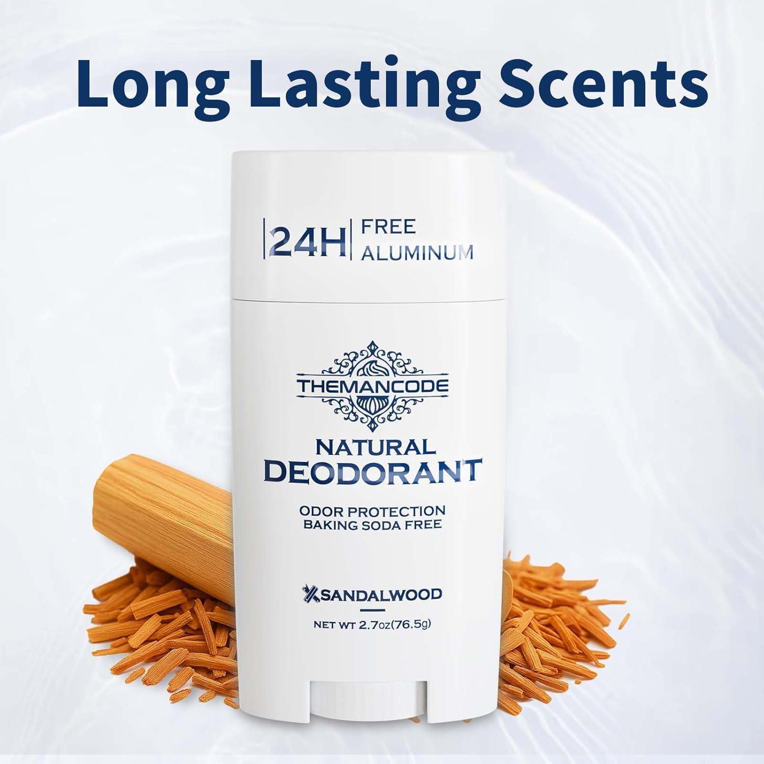 Desodorante Sin Aluminio para Hombres THEMANCODE Sándalo 76 g