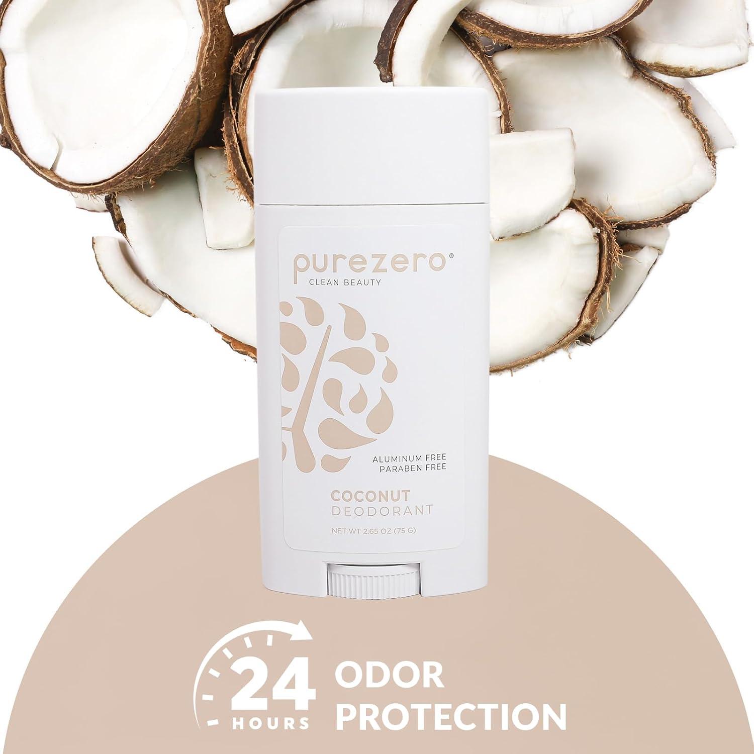 Desodorante Natural Purezero Coco 108g Libre de Aluminio