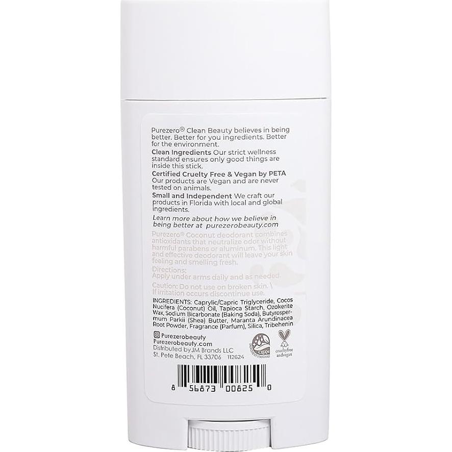 Desodorante Natural Purezero Coco 108g Libre de Aluminio