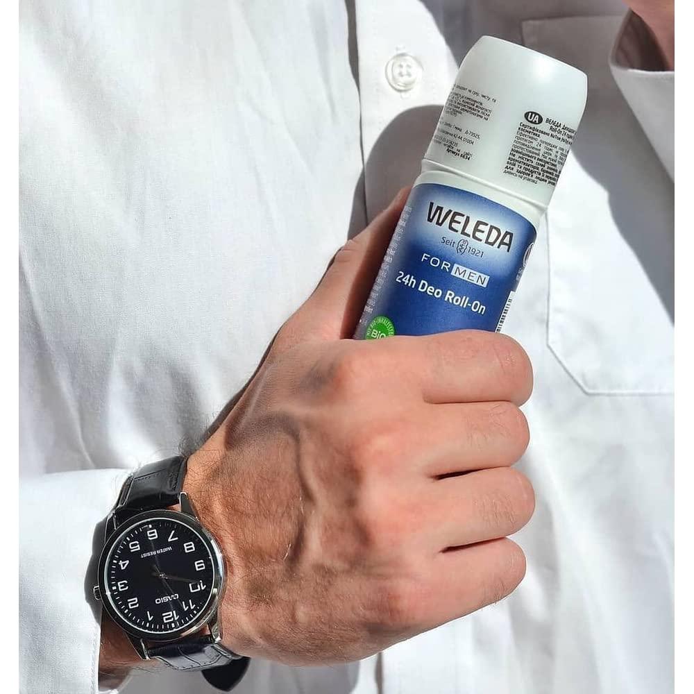 Desodorante Roll-On 24H Weleda para Hombres 50ml Sin Aluminio