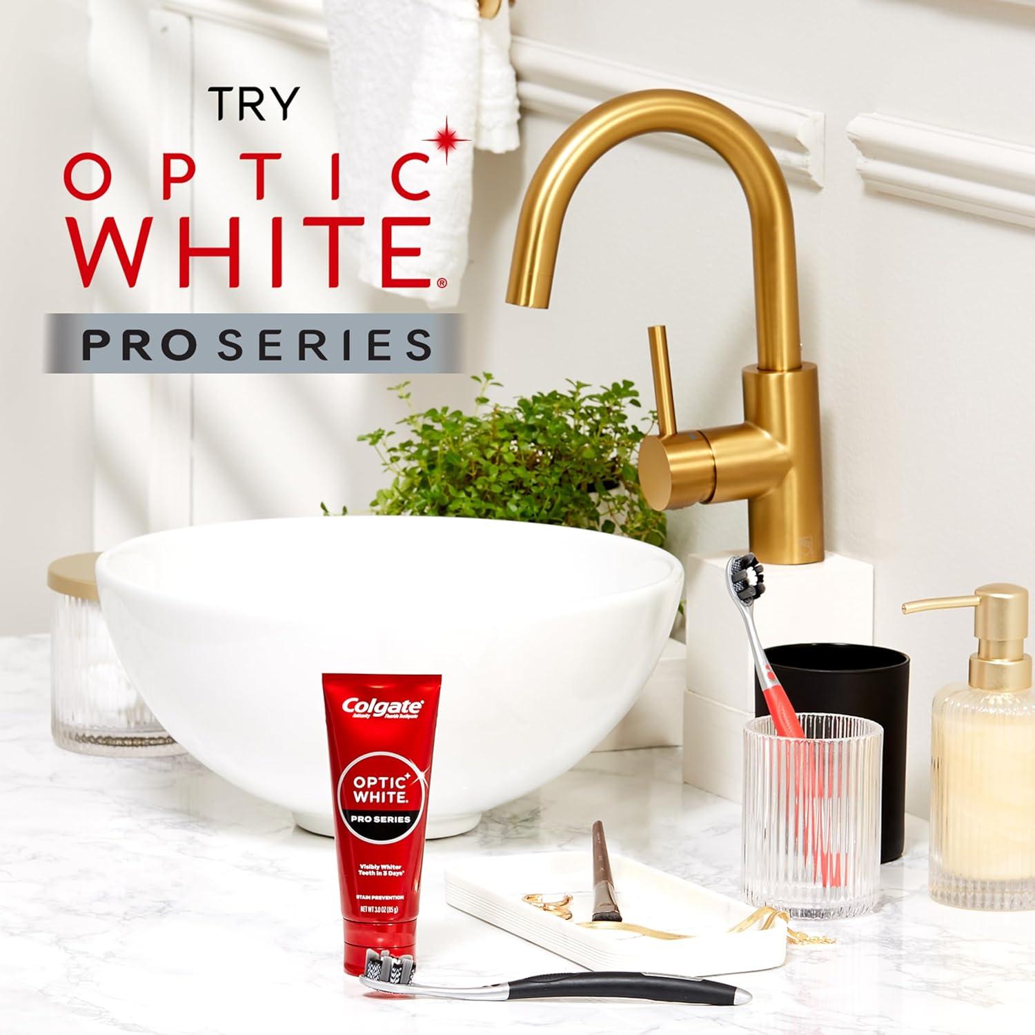 Cepillos de Dientes Colgate Optic White Pro Series Suaves - Paquete de 2