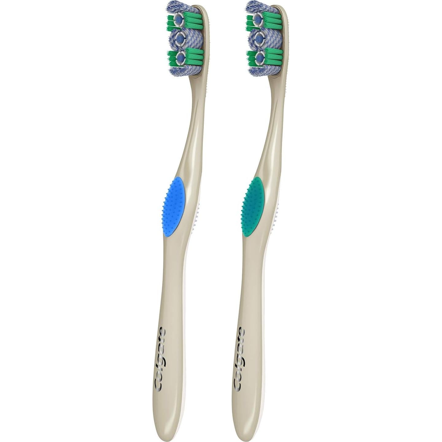 Cepillo de dientes Colgate 360° Optic White Suave - 2 Unidades