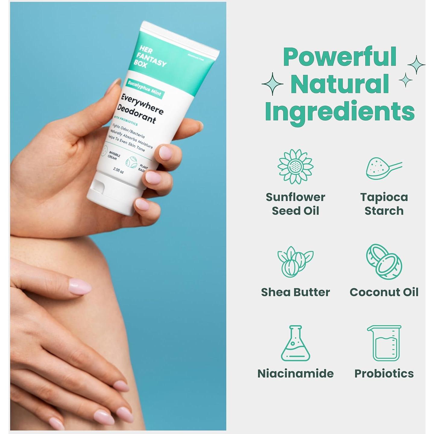 Desodorante Natural Caja de Fantasía con Probioticos Aroma Menta