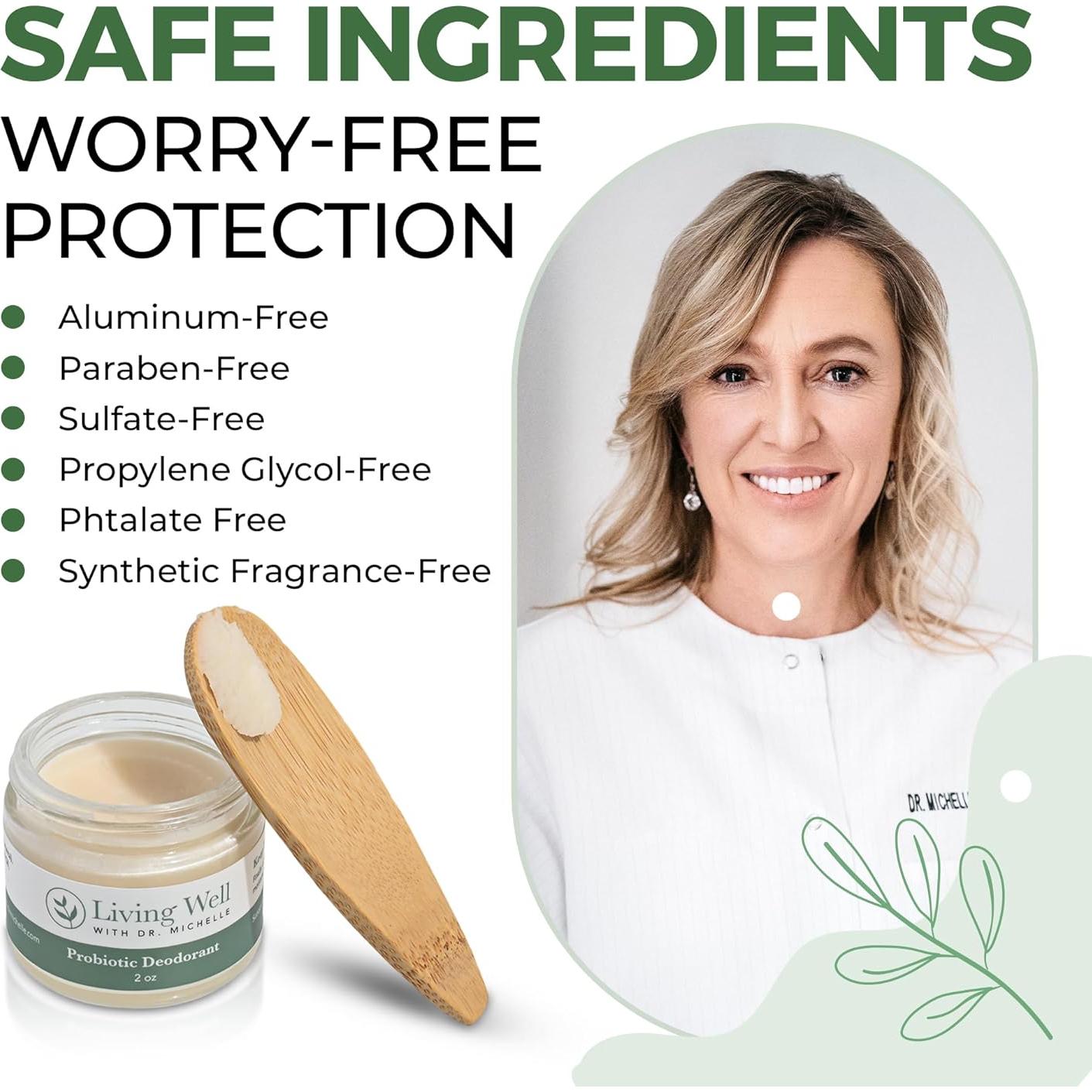 Desodorante Probiotico Natural Sin Fragancia 167g - Libre de Aluminio