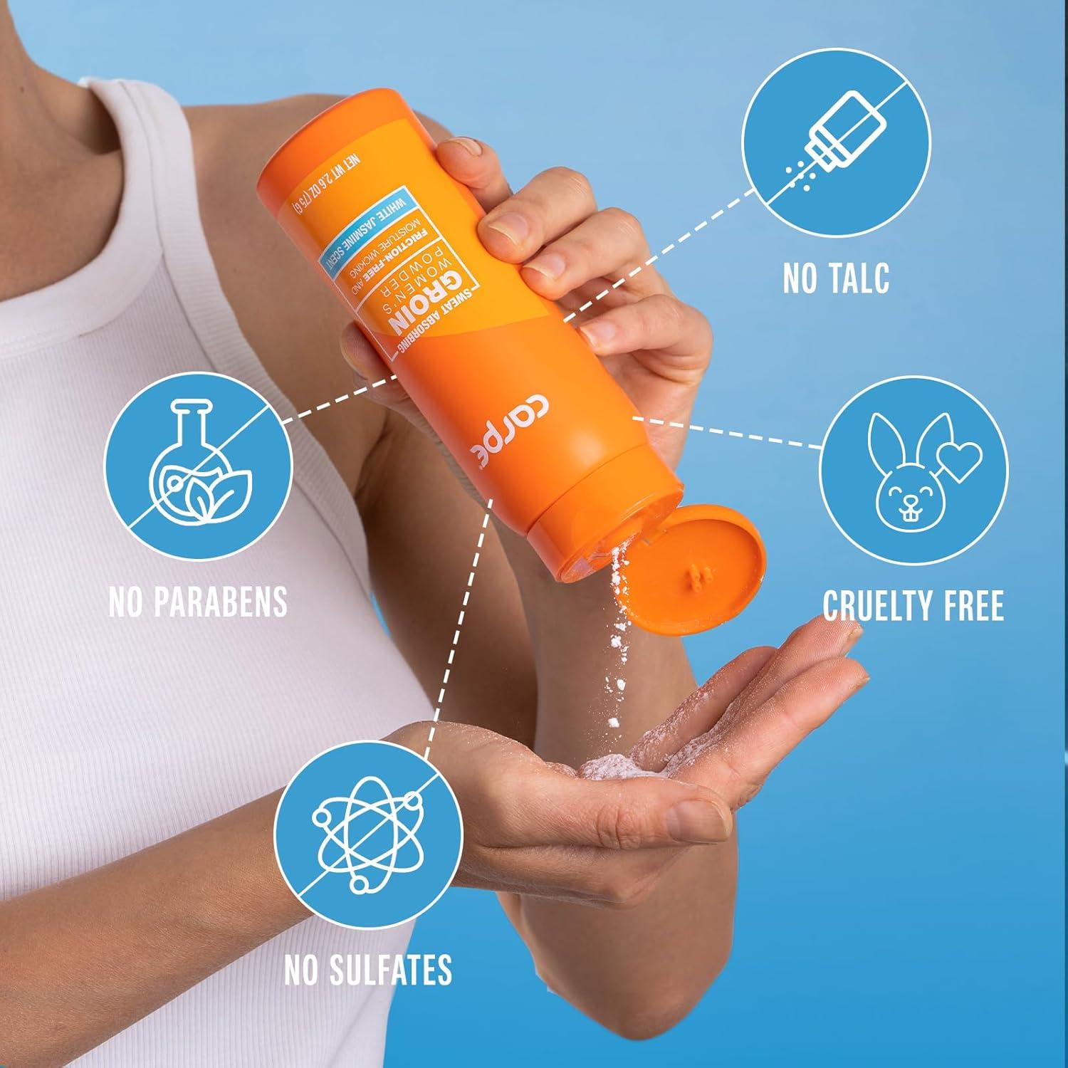 Polvo Corporal Absorbente Carpe 73.93g Sin Talco Aroma Jazmín