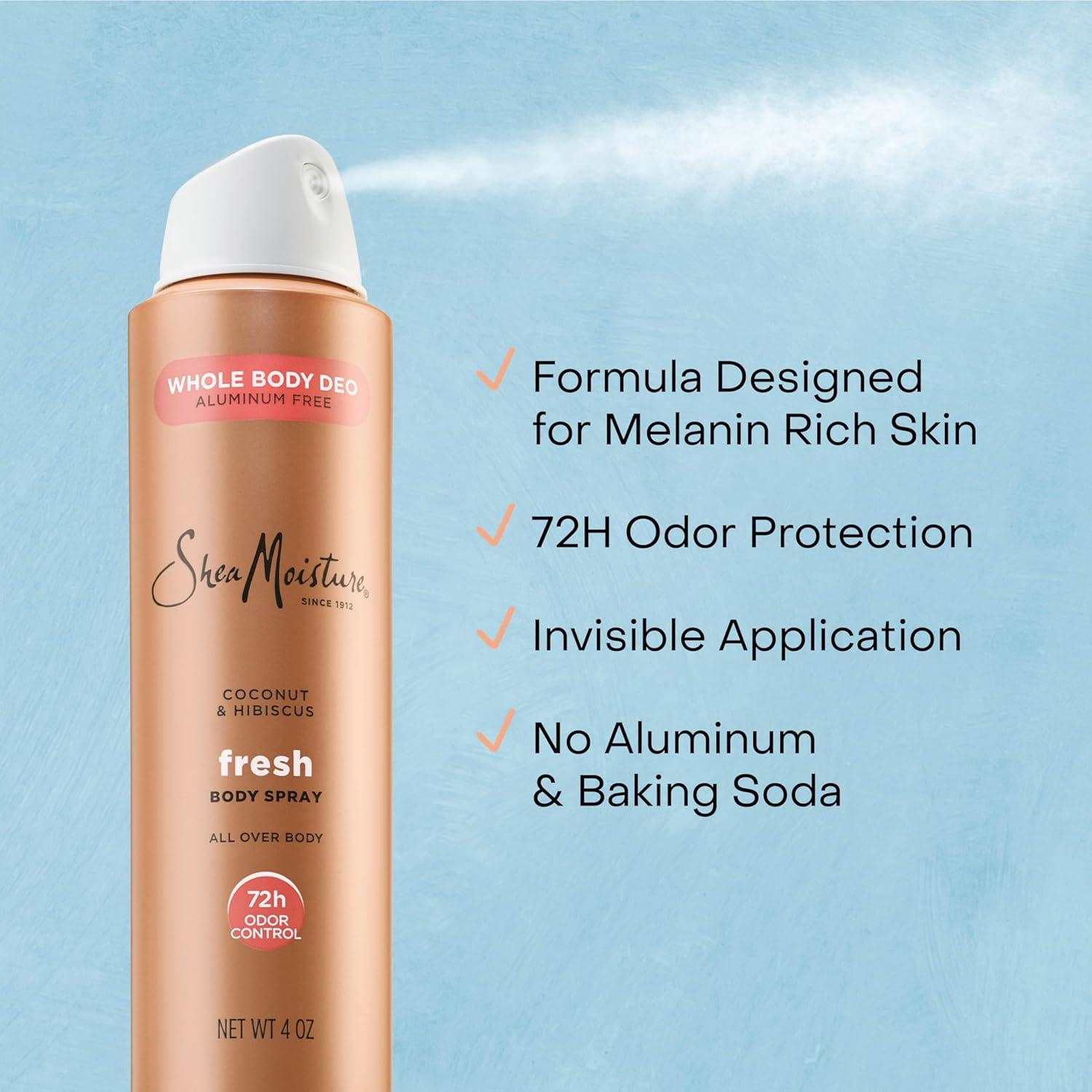 Desodorante Corporal en Spray SheaMoisture Coco Hibisco 149.7 g