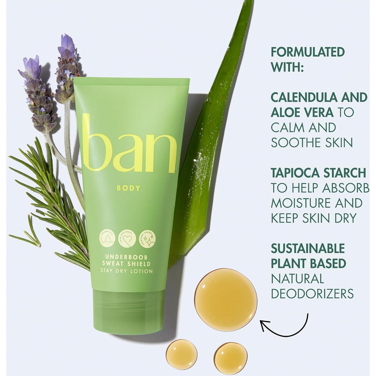 Ban Protector de Sudor Bajo el Pecho 70.87 g - Libre de Aluminio