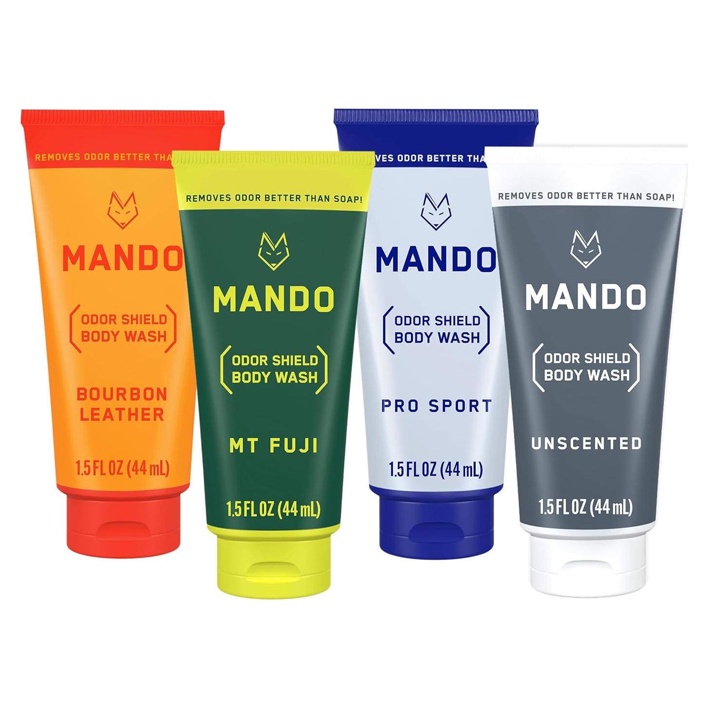 Gel de Ducha Mando - Control de Olores 24 Horas - Paquete de 4