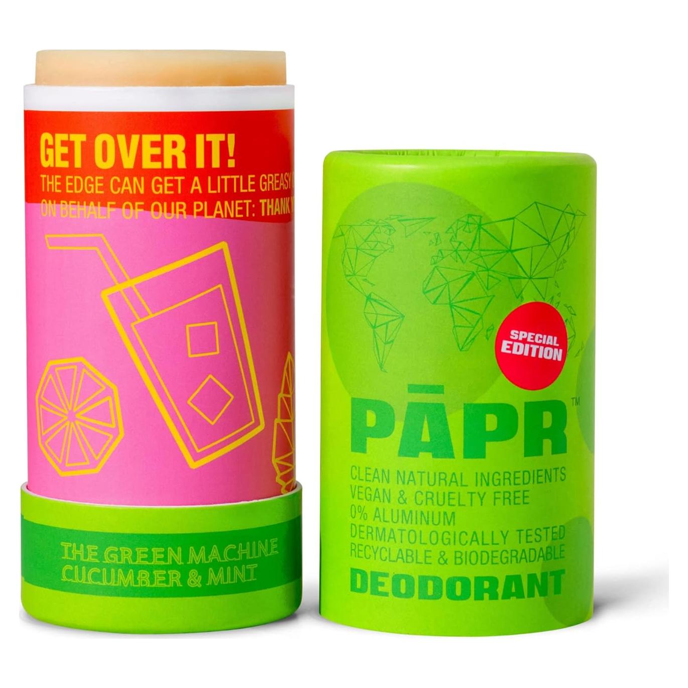 Desodorante Natural PAPR Máquina Verde 130g - Ecológico y Vegano