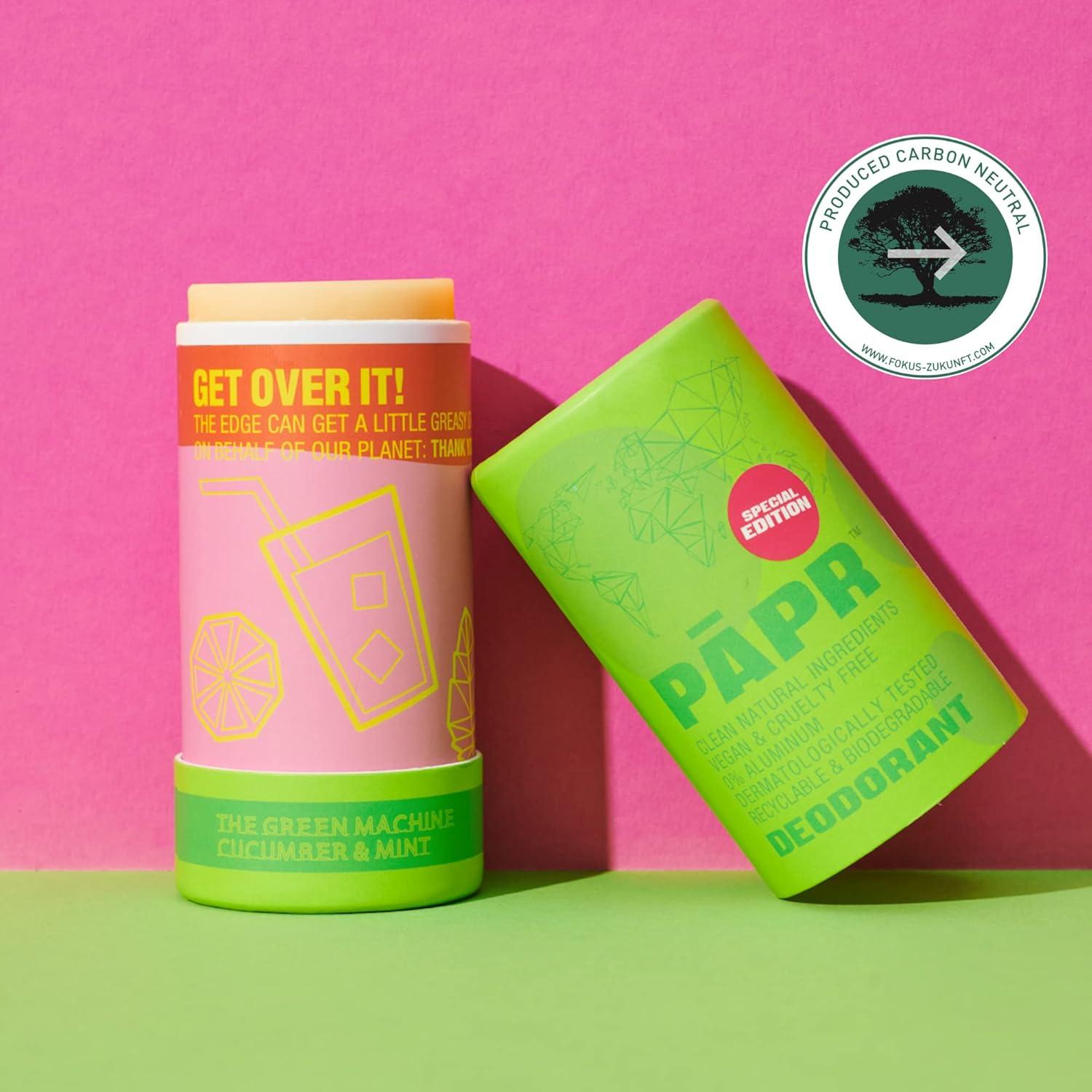 Desodorante Natural PAPR Máquina Verde 130g - Ecológico y Vegano