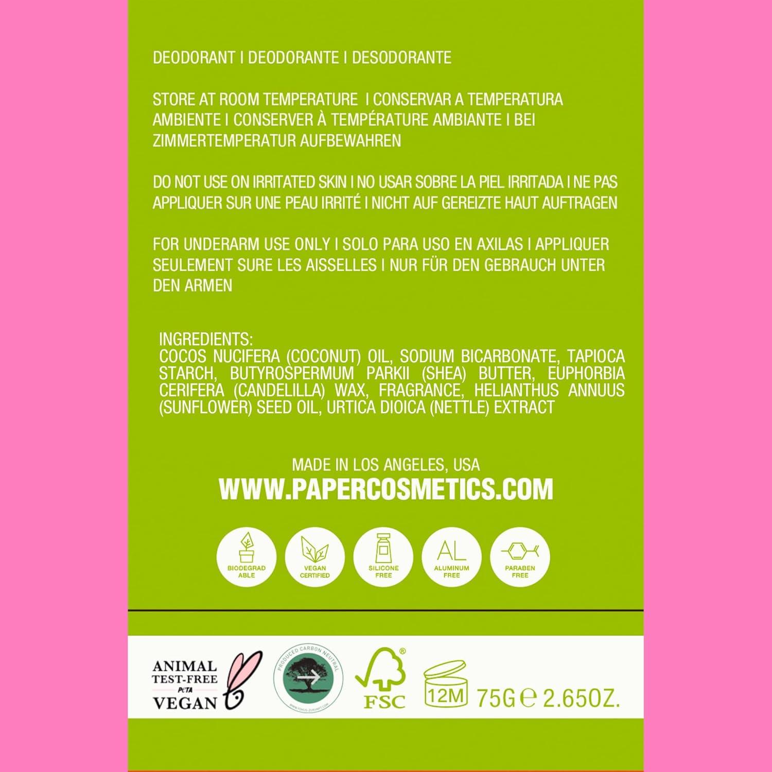 Desodorante Natural PAPR Máquina Verde 130g - Ecológico y Vegano