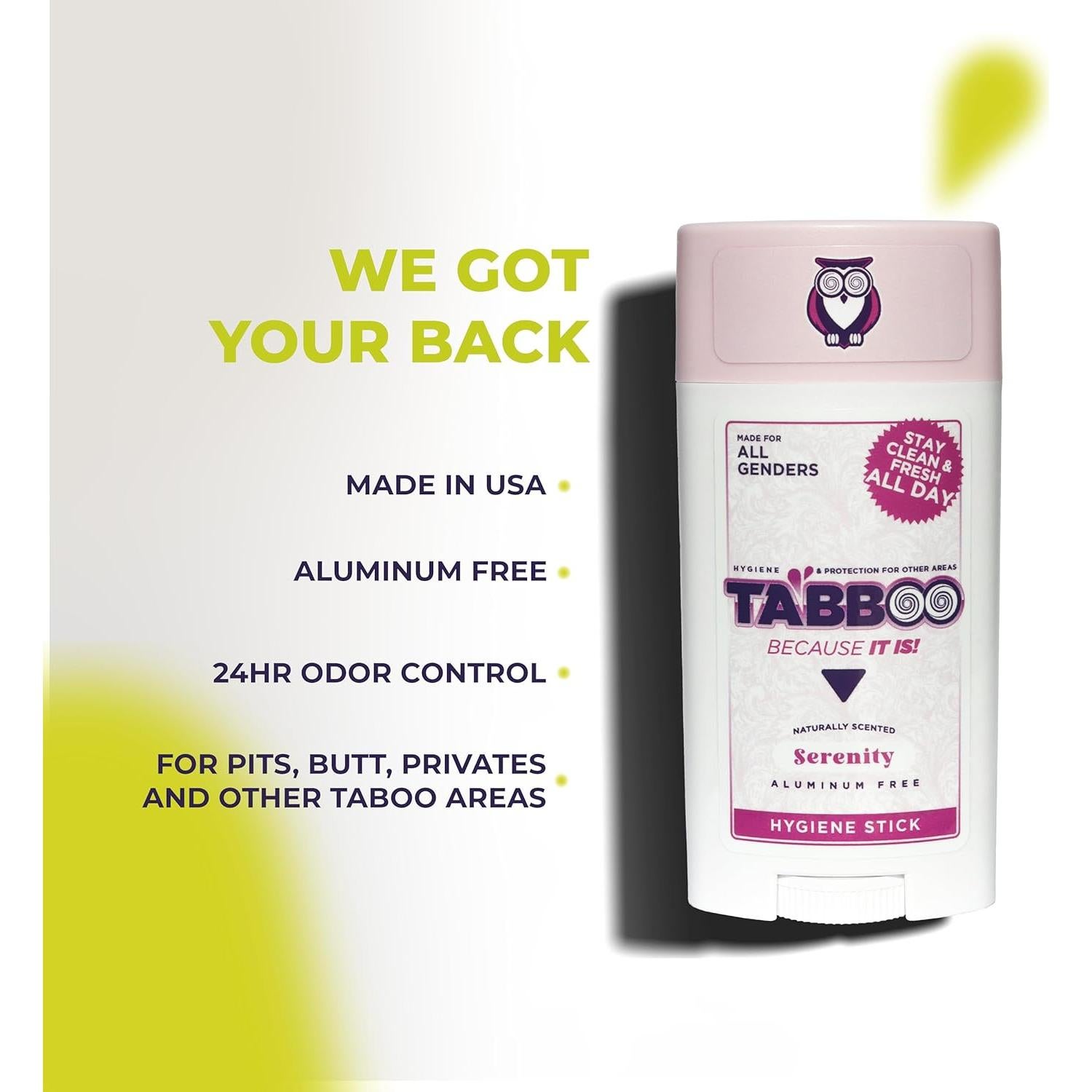 Desodorante Íntimo Natural TABBOO Serenidad - 24H Protección