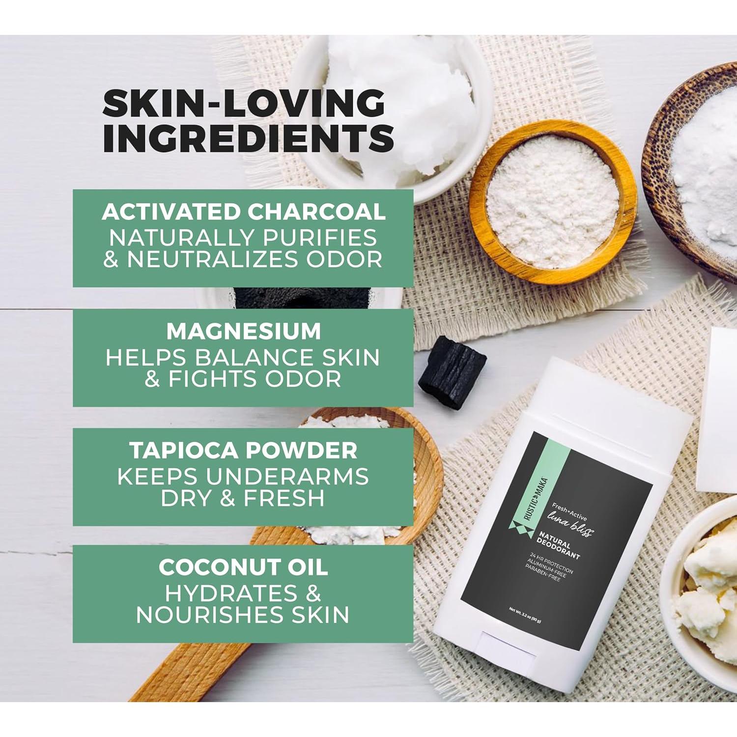 Desodorante Natural Rustic MAKA Luna Bliss 108g Libre de Aluminio