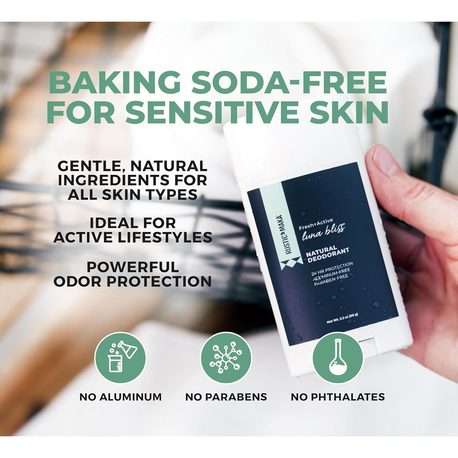 Desodorante Natural Rustic MAKA Luna Bliss 108g Libre de Aluminio