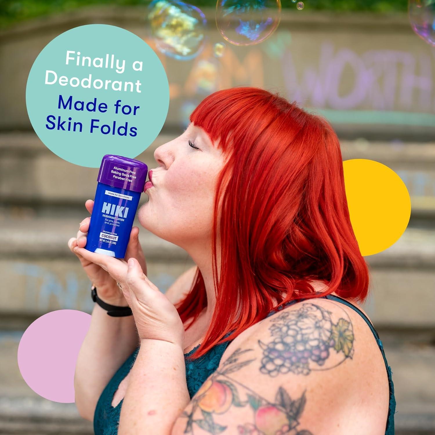 Crema Desodorante Corporal HIKI 69.57g - Sin Aluminio y Talco