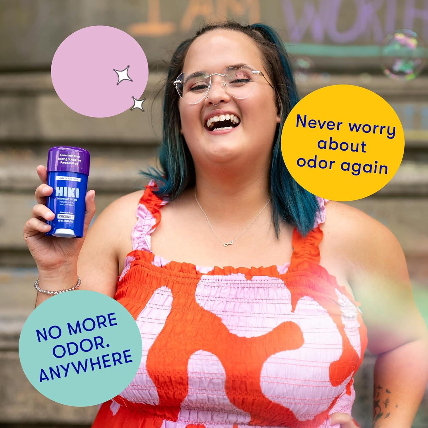 Crema Desodorante Corporal HIKI 69.57g - Sin Aluminio y Talco