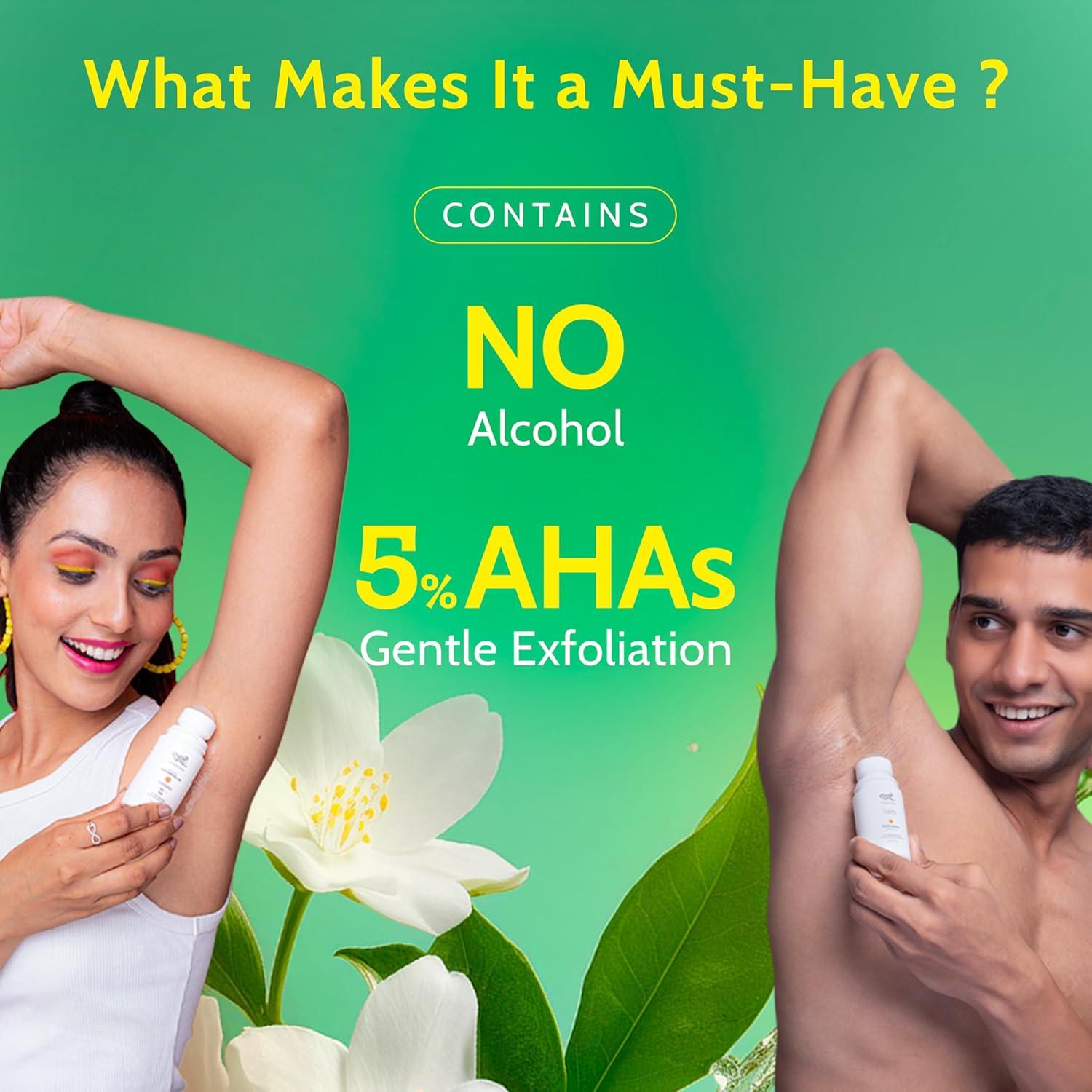 Roll-On AHA Onesto 39.7 ml - Exfoliante para Axilas Sensibles