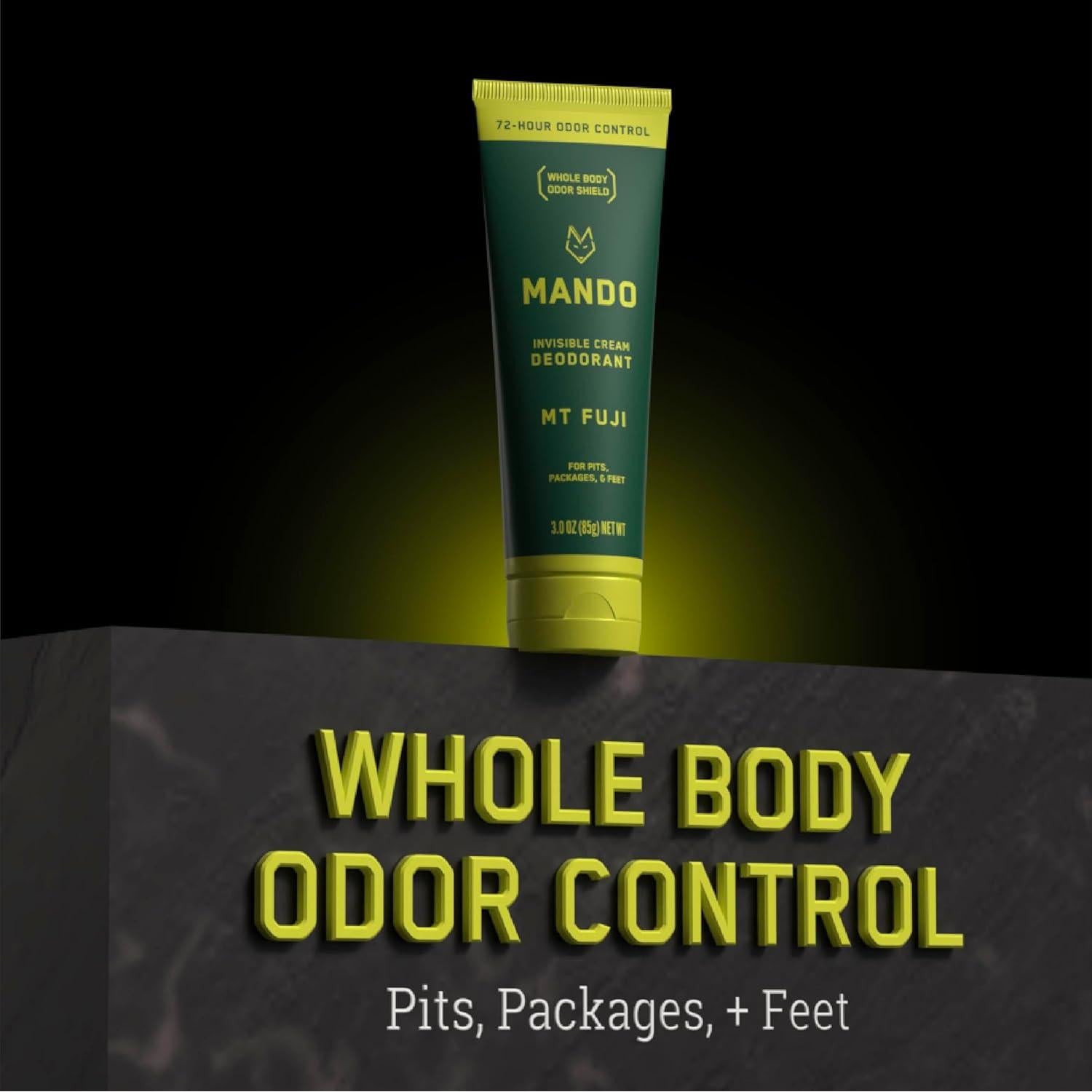 Desodorante Corporal Mando 85g - Control de Olores 72h - Sin Aluminio