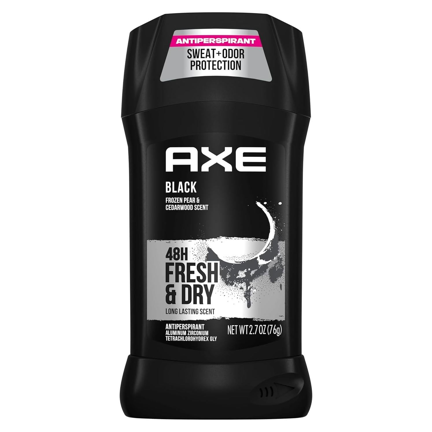 AXE Antitranspirante en Barra Negro 76.5g x 4 - 48h Protección