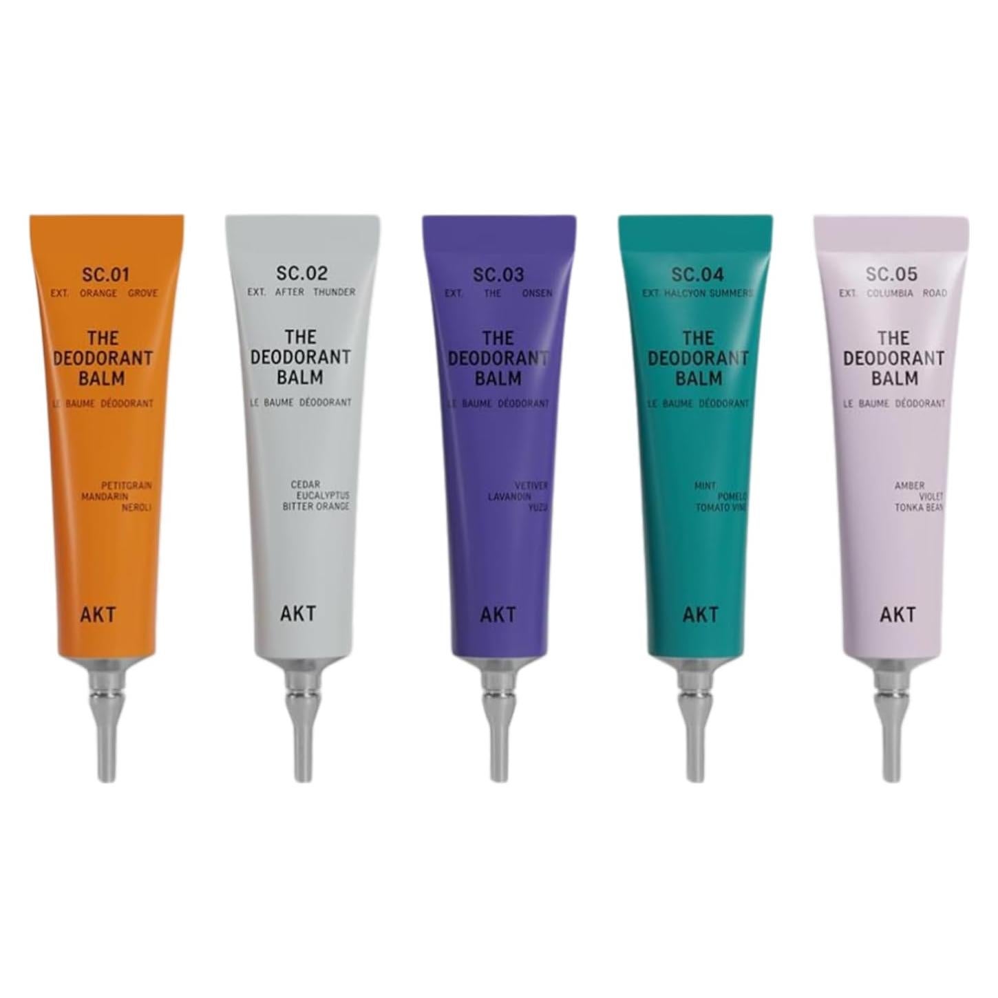 Set de 5 Balsamos Desodorantes Naturales AKT 4.73 ml