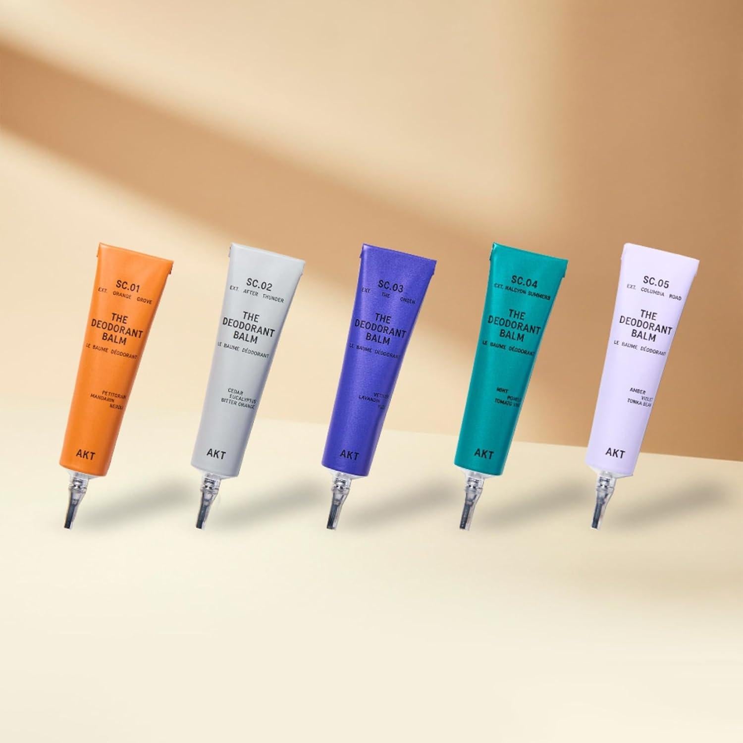 Set de 5 Balsamos Desodorantes Naturales AKT 4.73 ml