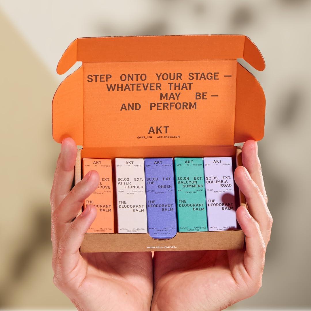 Set de 5 Balsamos Desodorantes Naturales AKT 4.73 ml