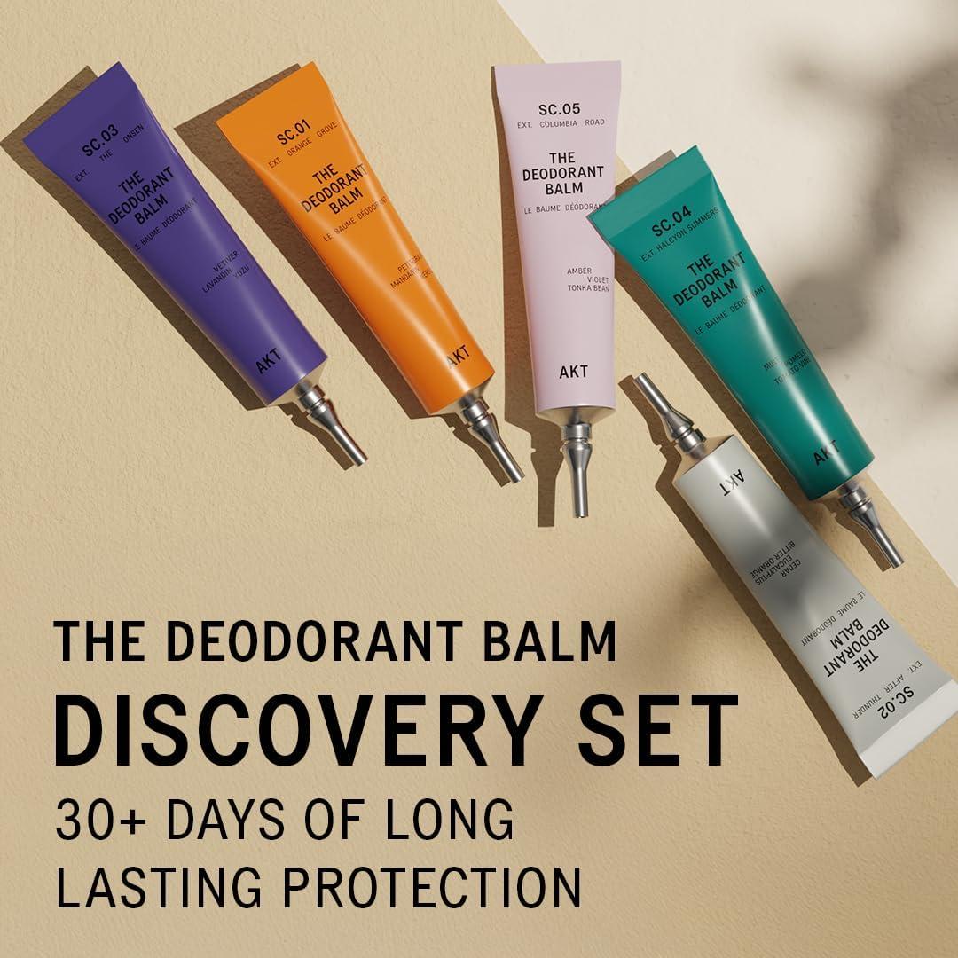 Set de 5 Balsamos Desodorantes Naturales AKT 4.73 ml