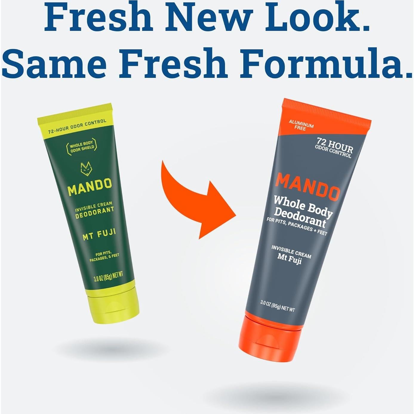 Desodorante Corporal Mando Mt Fuji - 1 Tubo 85g + 1 Barra 73g