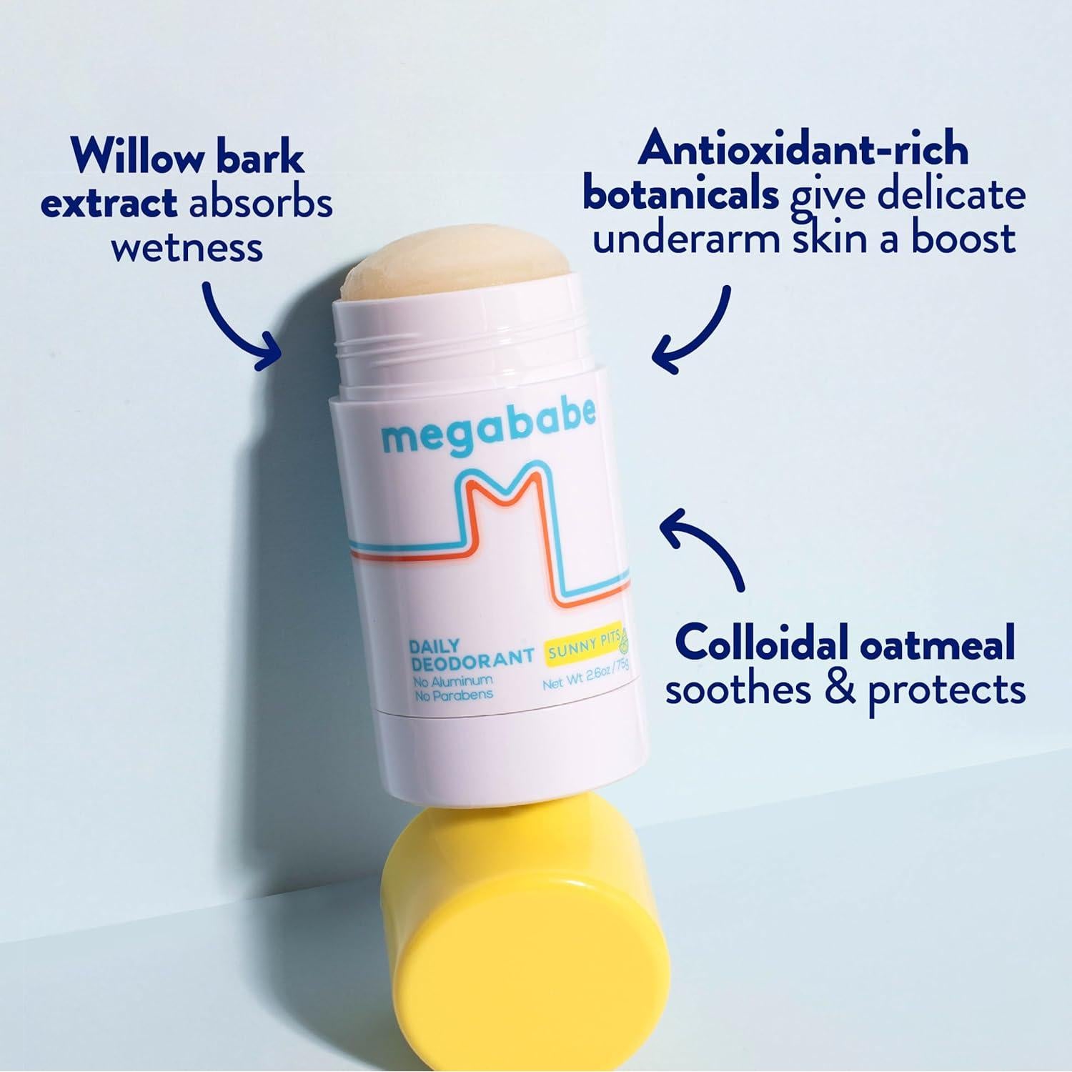 Desodorante Megababe Diario Libre de Aluminio 73.9 g