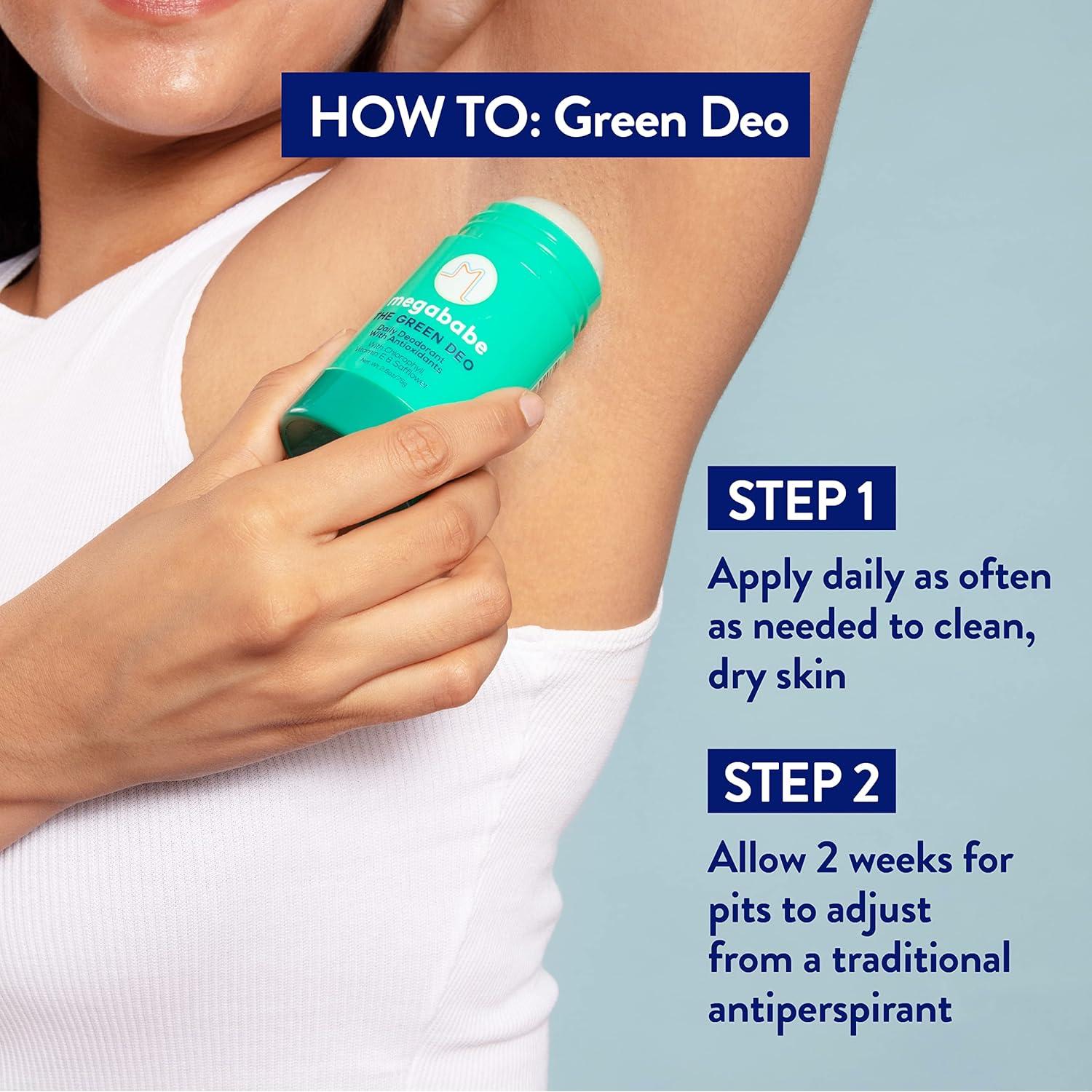 Desodorante Natural Megababe Green Deo 73.71 g - Geranio y Limón