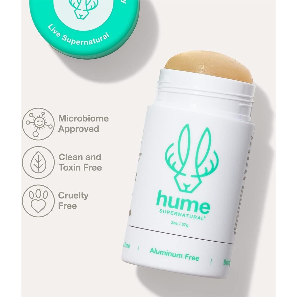 Desodorante Hume Supernatural Sin Aluminio - Flor del Desierto - Paquete de 2